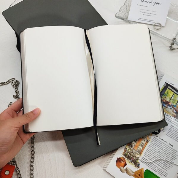 Hot selling soft cover pu leather gold stamping journals notebooks - Image 3