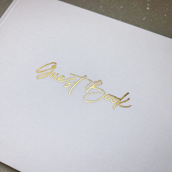 Wholesale fabric cloth linen wedding guest book - Image 4